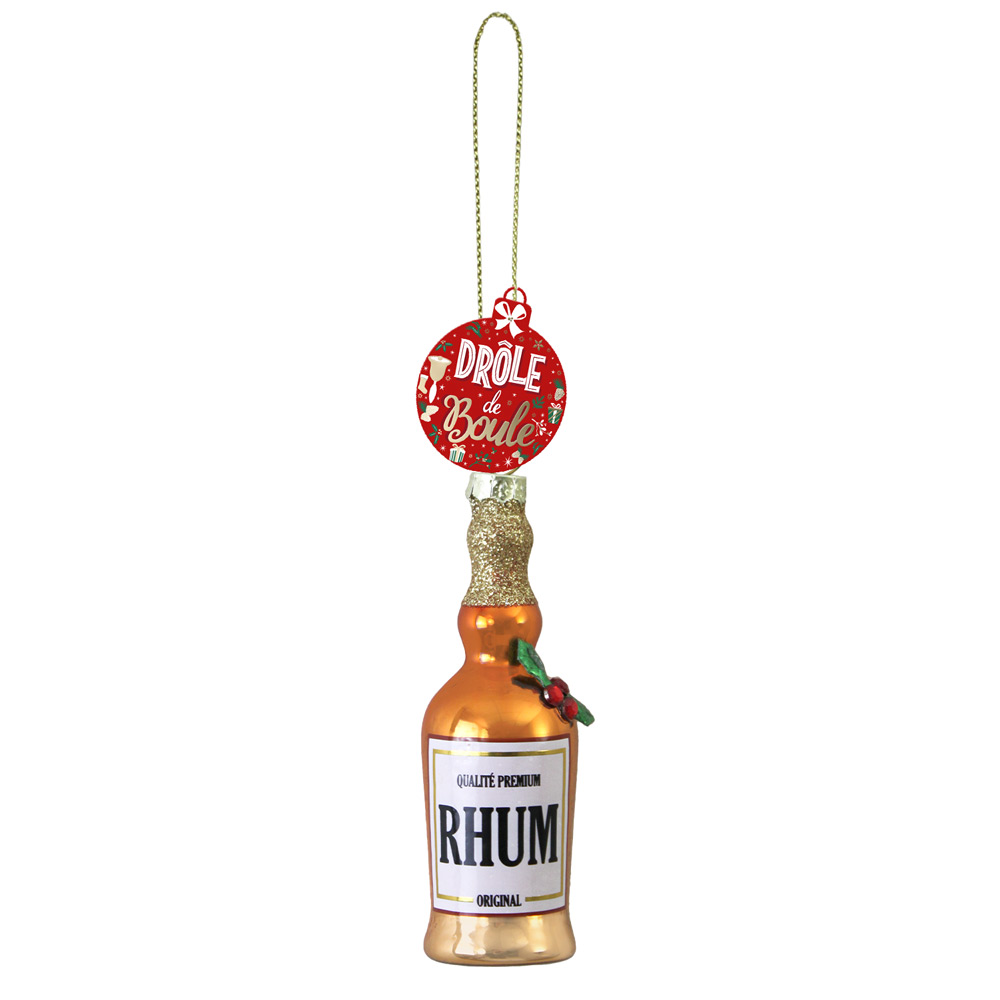 Boule noel chope rhum