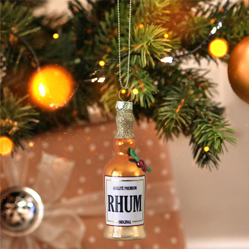 Boule noel chope rhum