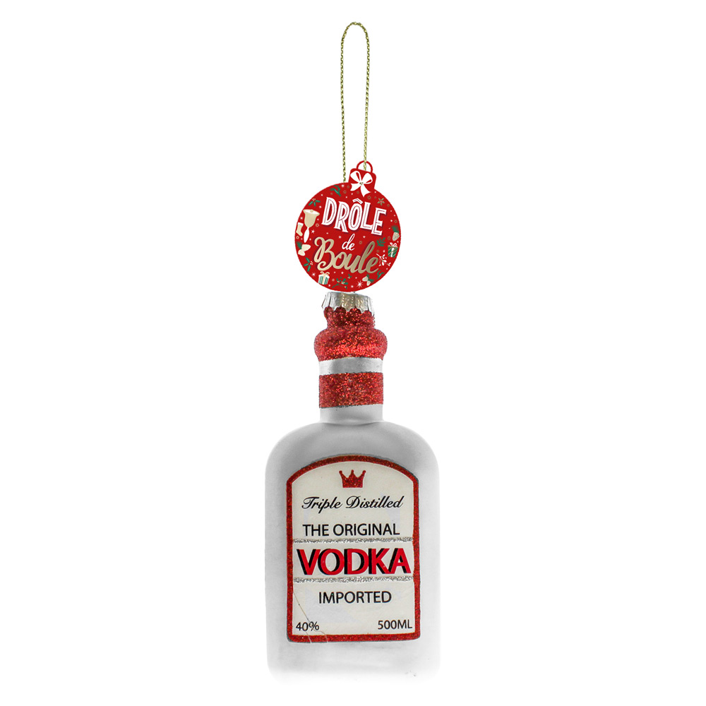 Boule noel bouteille vodka