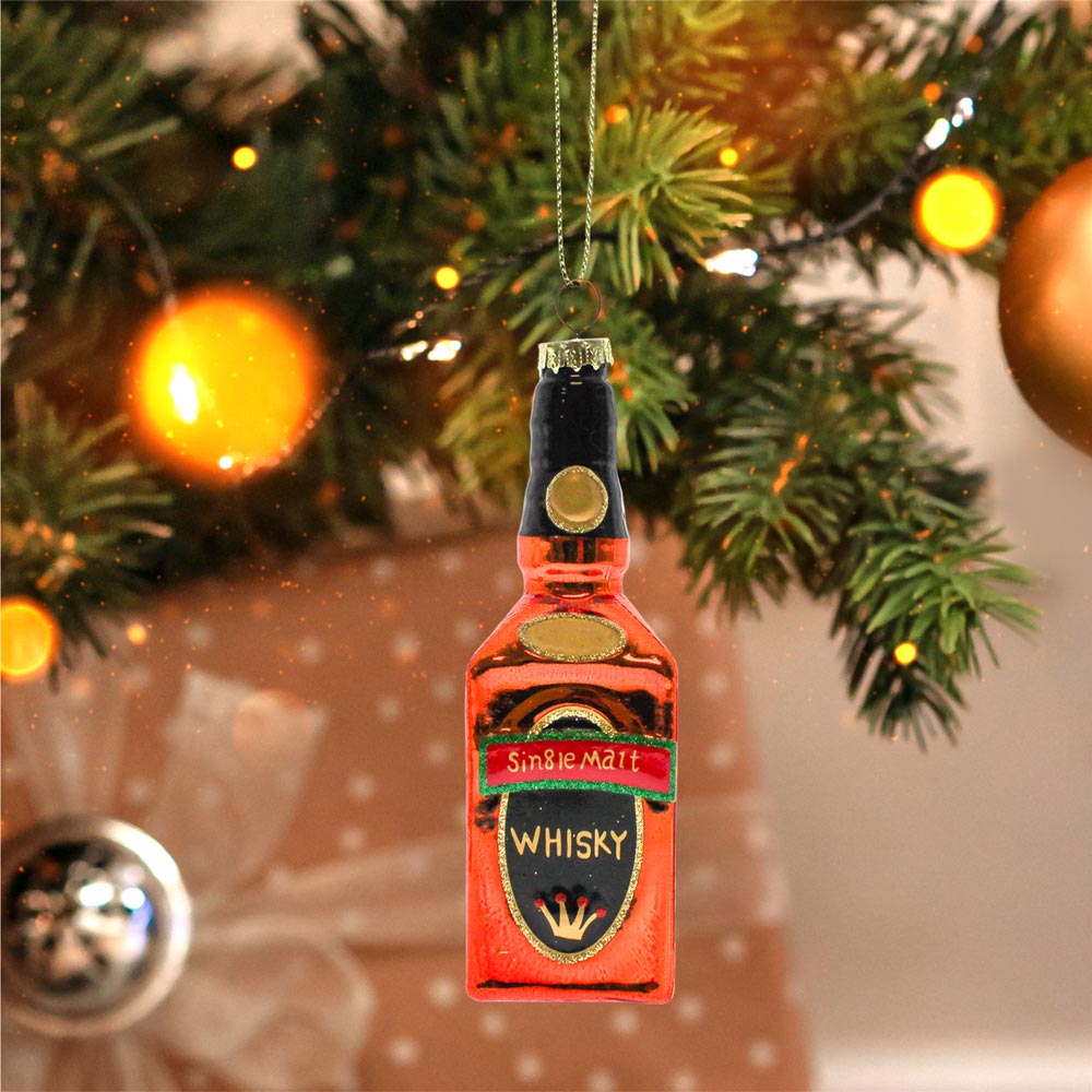 Boule noel bouteille whisky