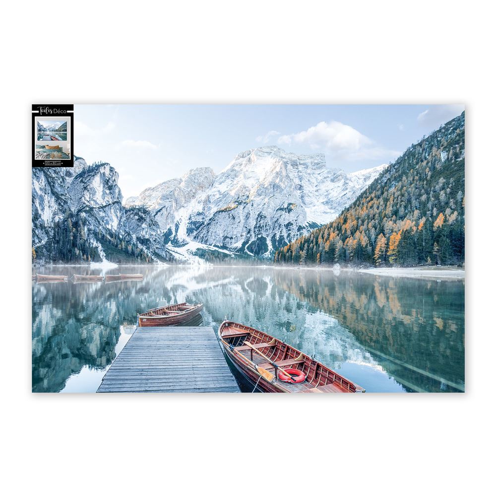 Toile lac montagnes 120x80cms