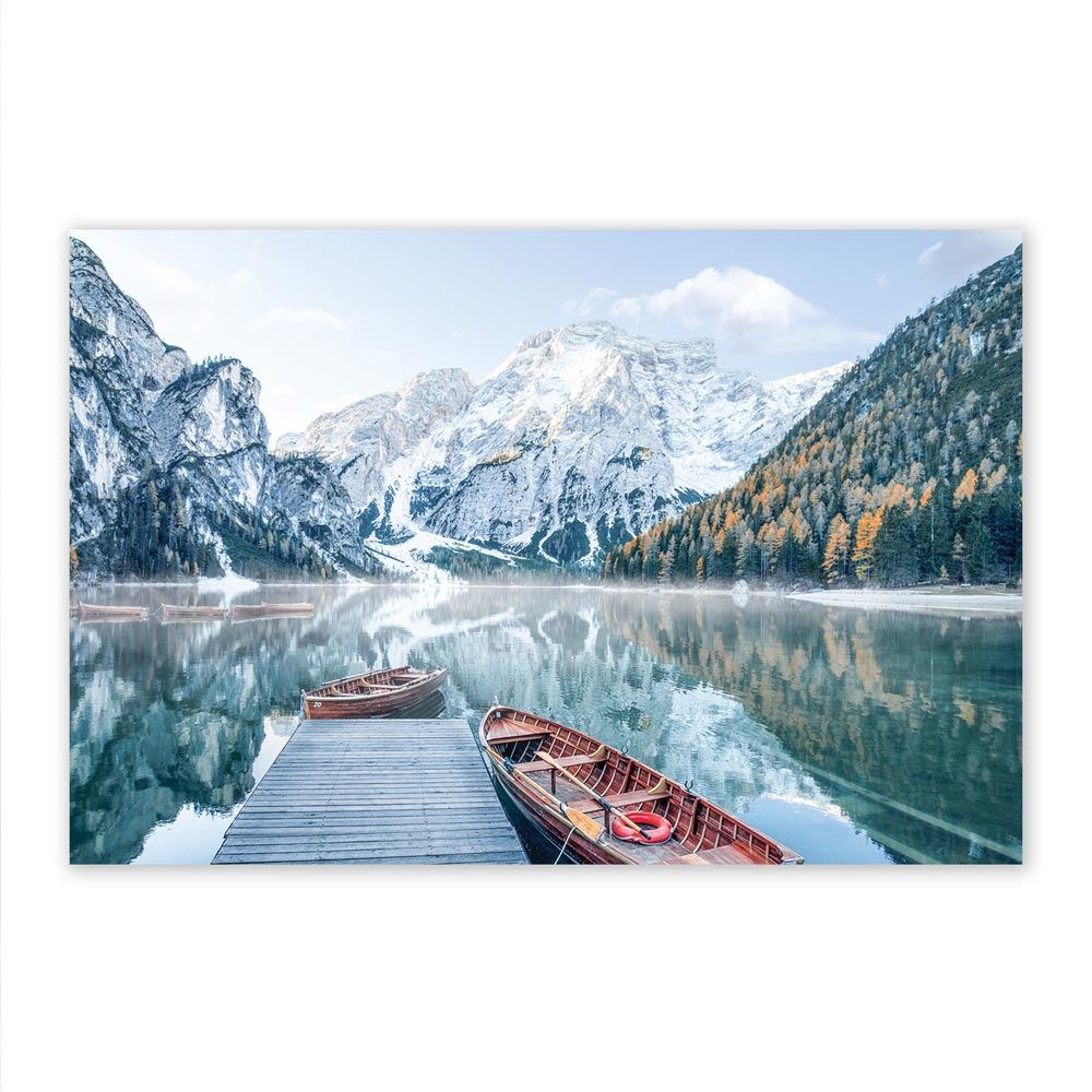 Toile lac montagnes 120x80cms