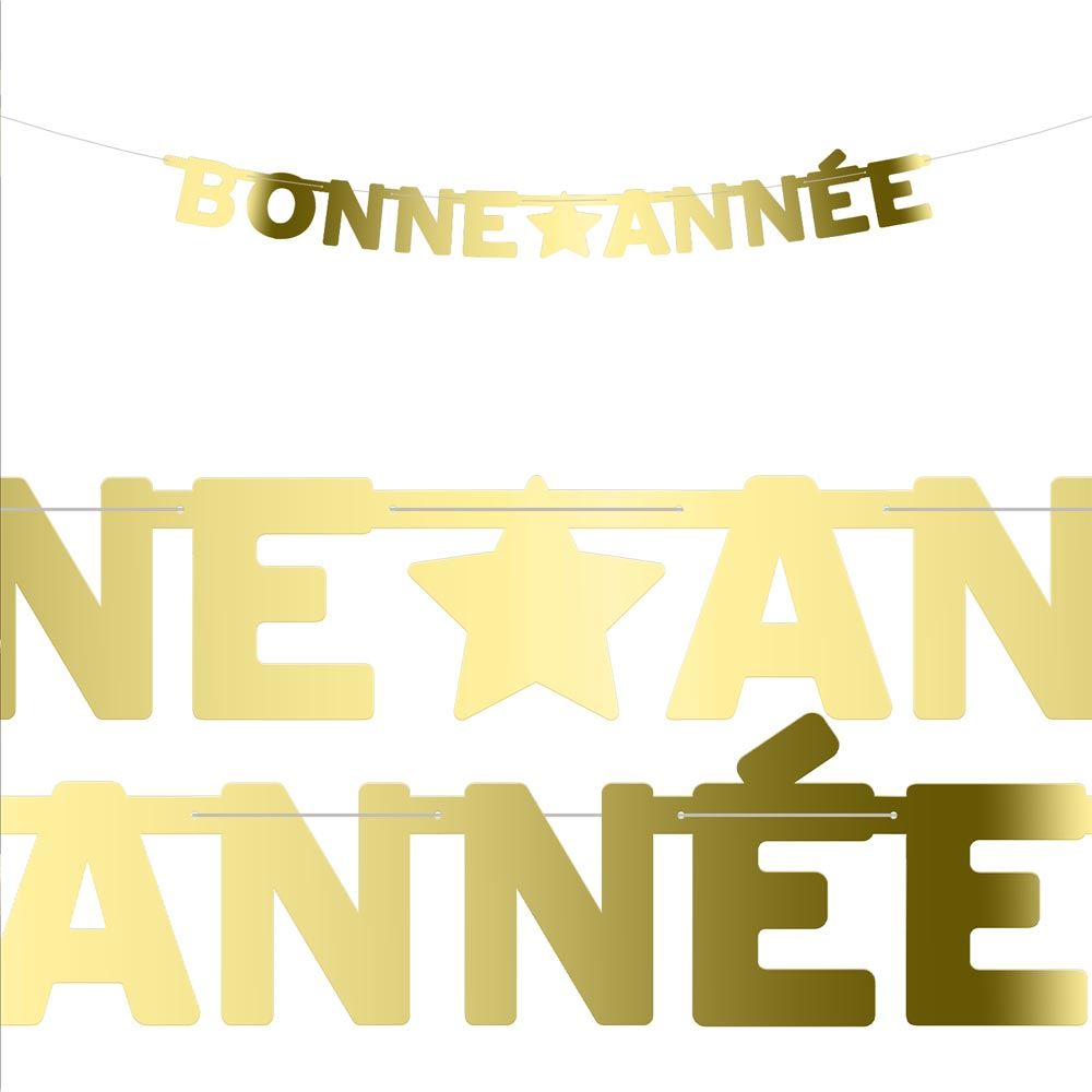 Guirlande lettres "bonne annee"