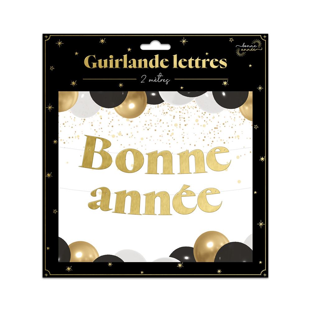 Guirlande lettres "bonne annee"