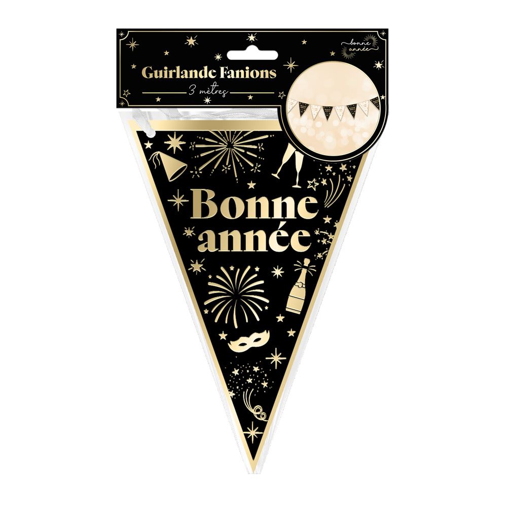 Guirlande fanions "bonne annee"
