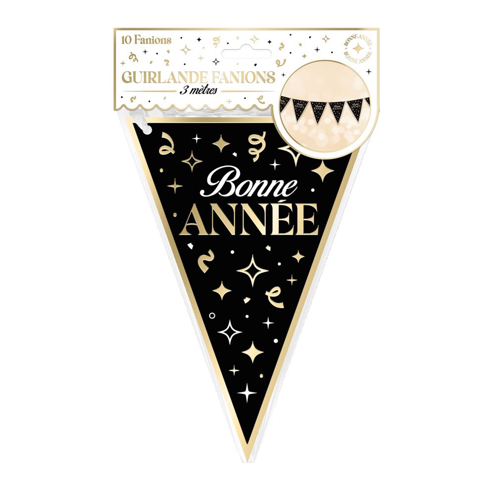 Guirlande fanions "bonne annee"