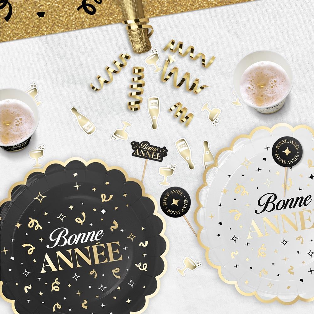 Pics deco "bonne annee" 2mods /24pcs