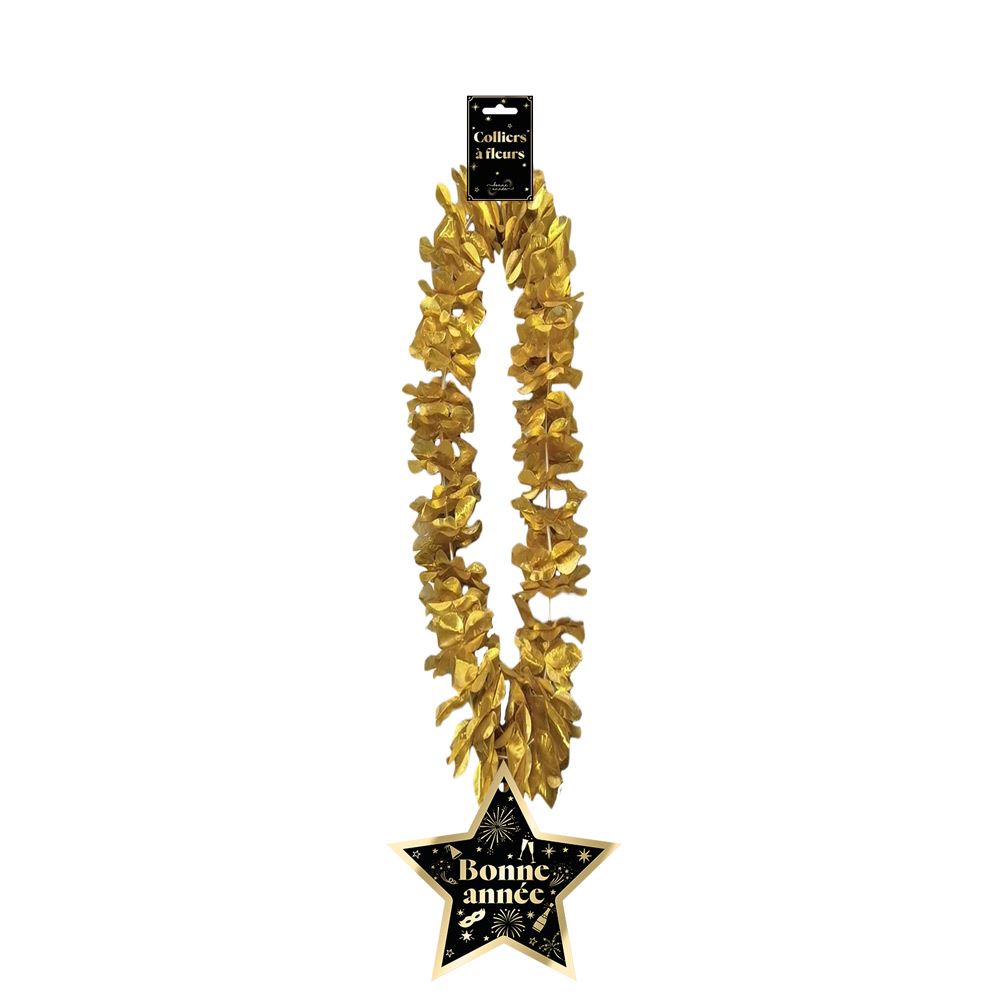 Collier fleurs bonne annee