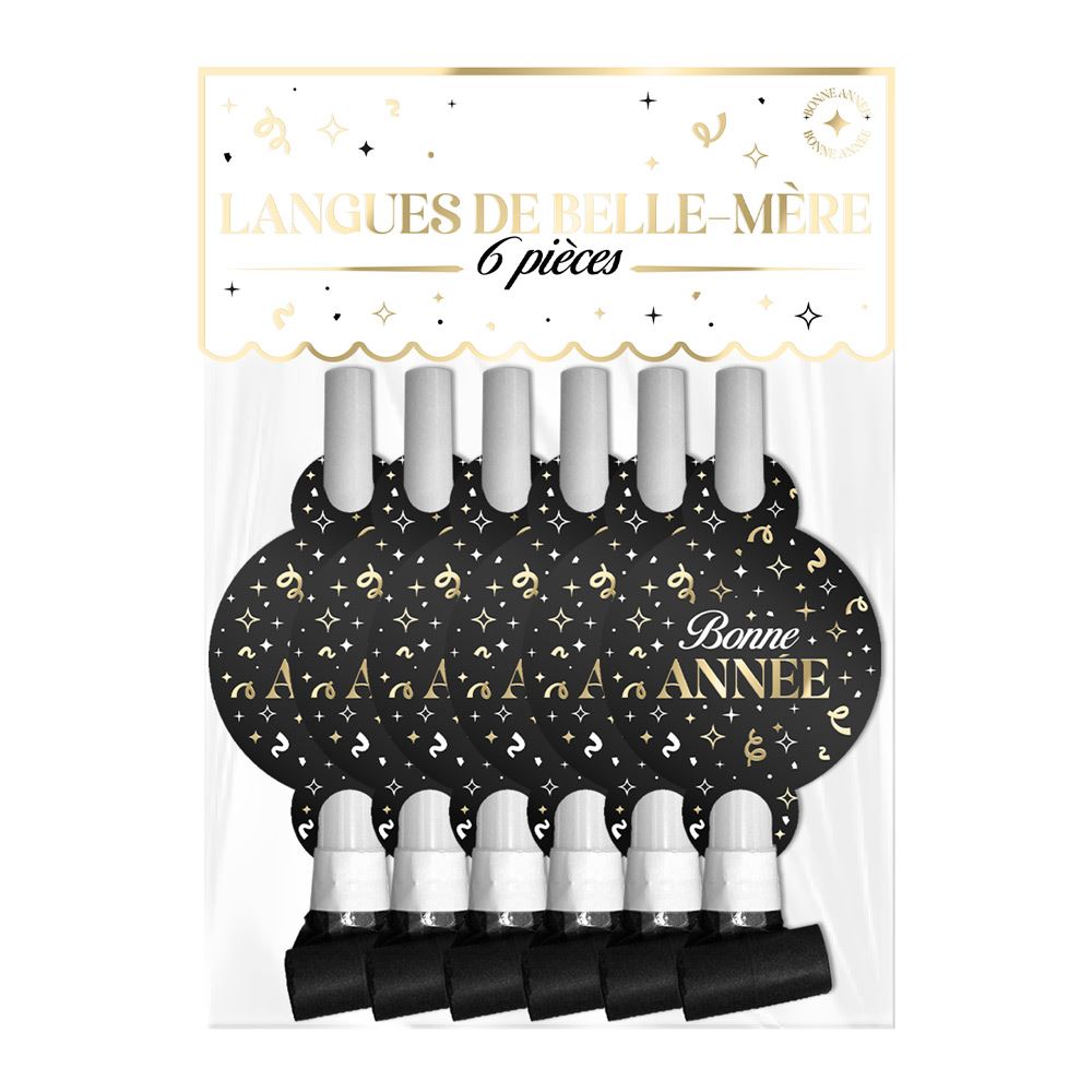 Sachet 6 langues belle-mere "bonne annee"