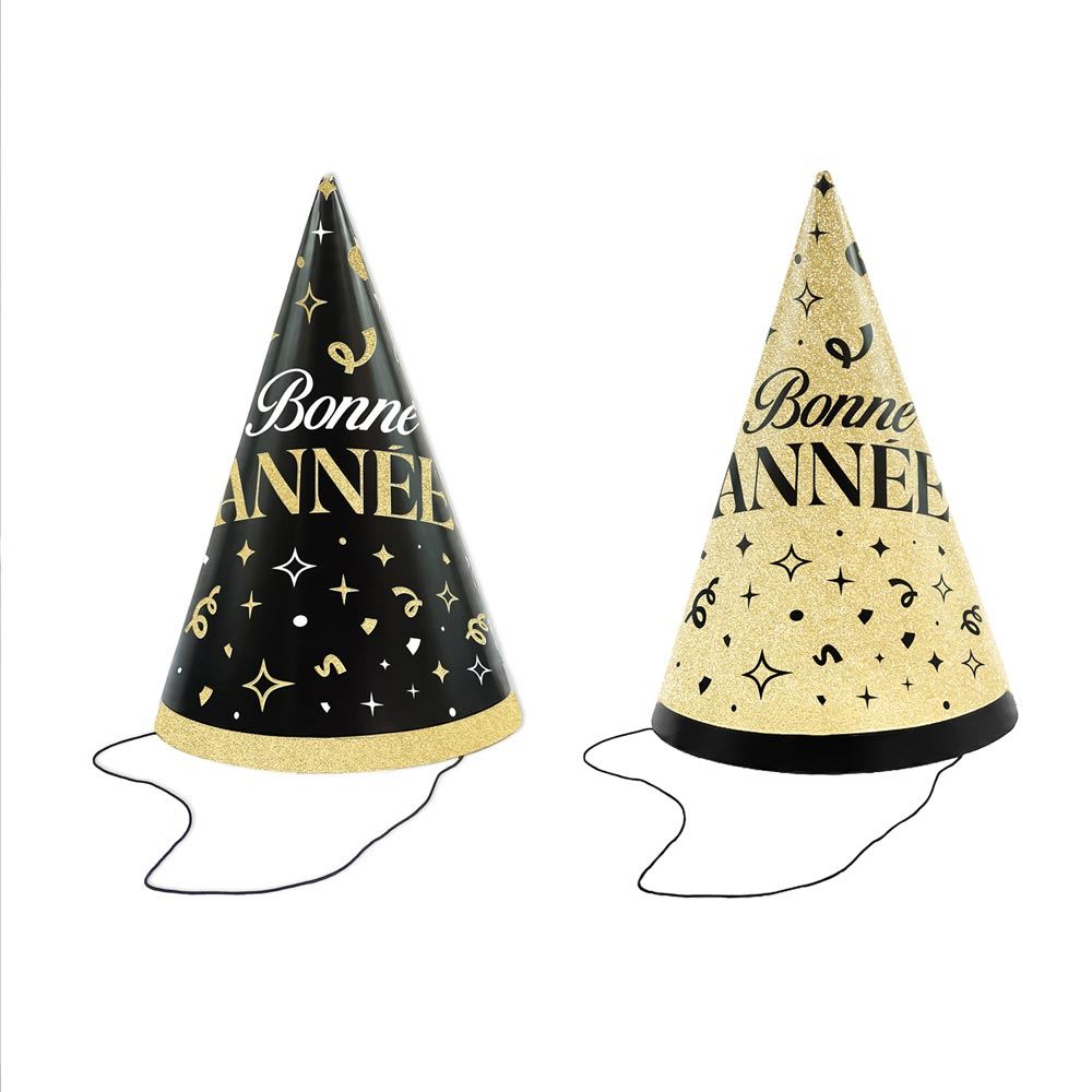 Pack 6 chapeaux bonne annee 2mods /12pcs