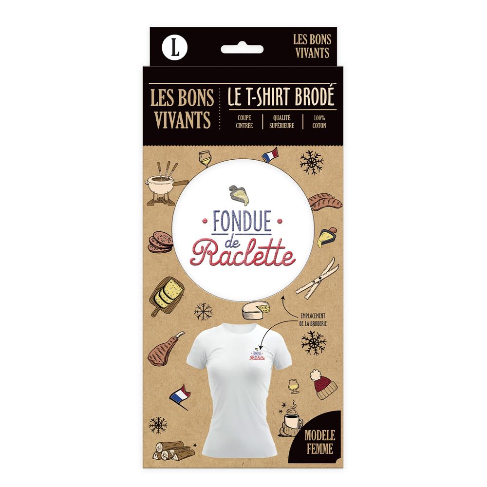 T shirt "fondue de raclette" taille l