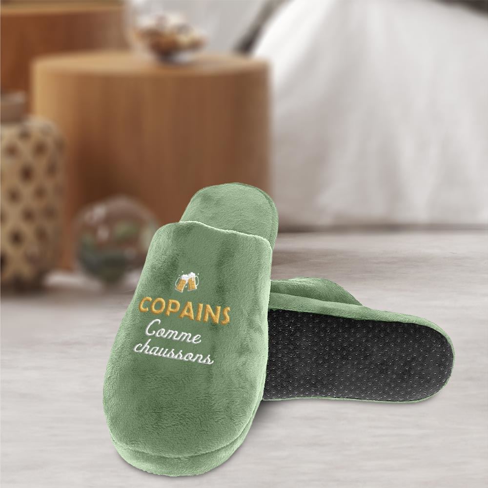 Pantoufles "copains comme chaussons" 40-42
