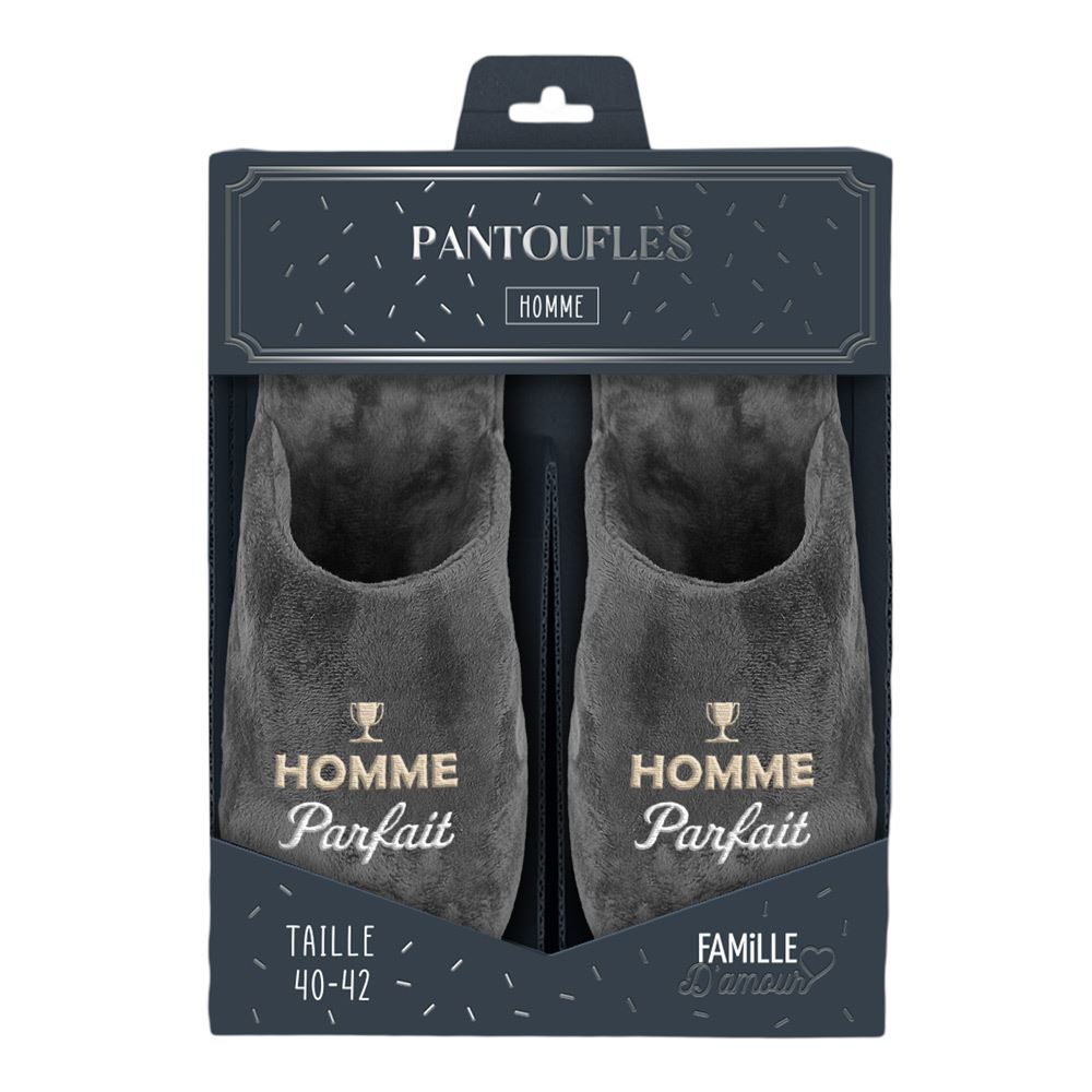 Pantoufles "homme parfait" 40-42