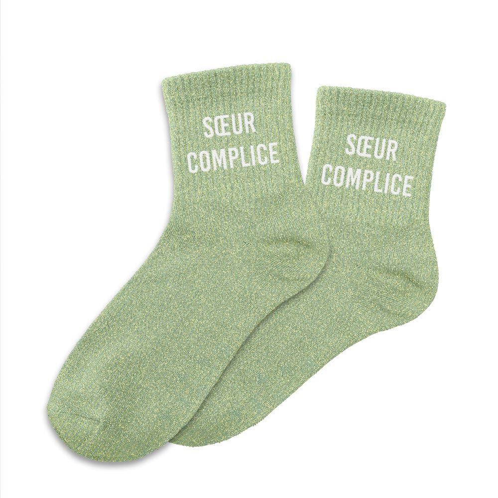 Chaussettes paillettes soeur complice