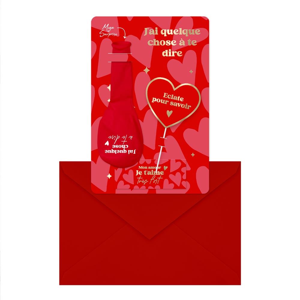Ballon a message saint valentin