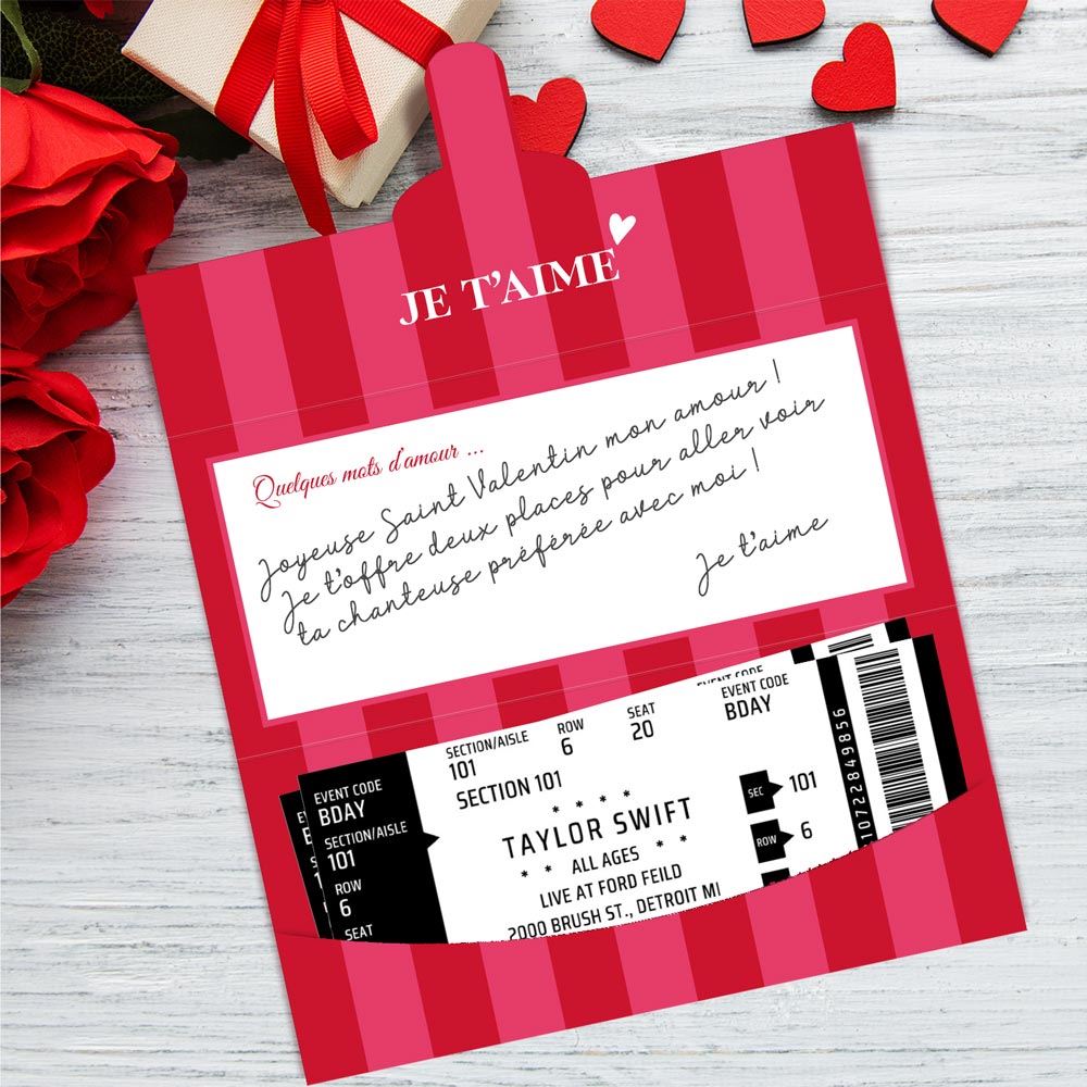 Enveloppe cadeau "pour toi mon amour"
