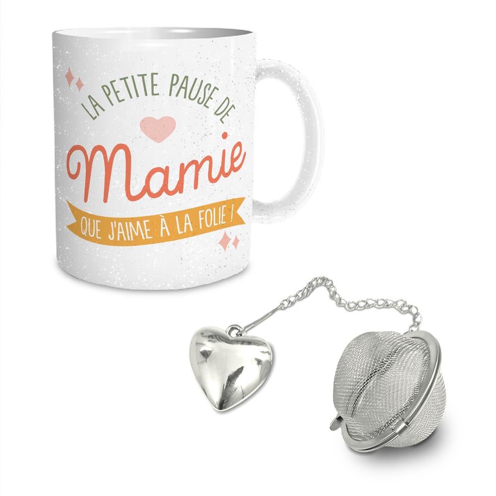 Coffret mug boule a the la petite pause de mamie