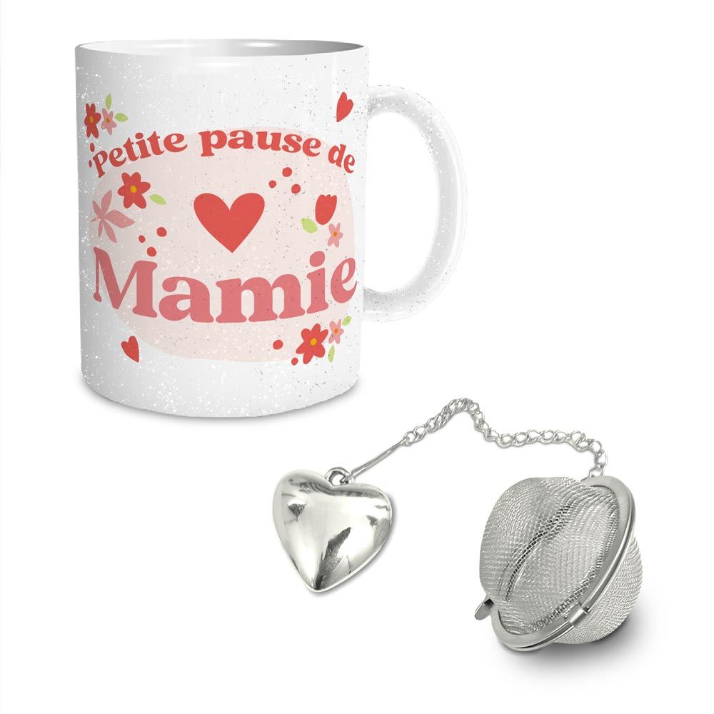 Coffret mug boule a the la pause de mamie