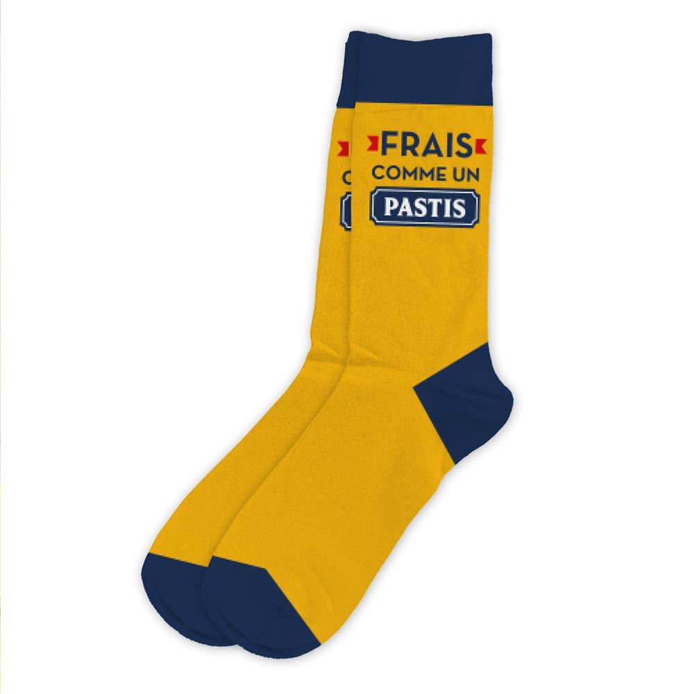 Chaussettes "frais comme un pastis"