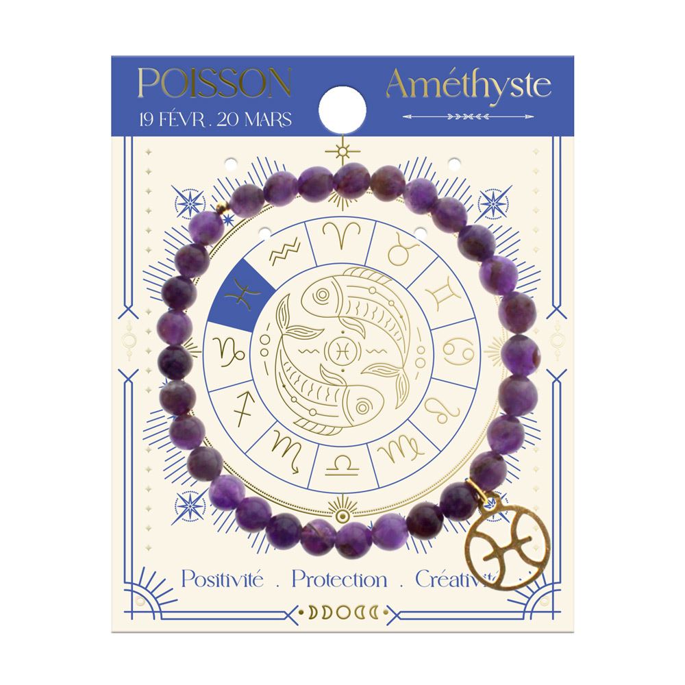 Bracelet zodiaque poisson