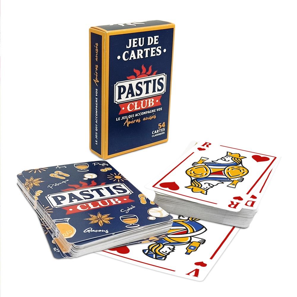 Jeu de cartes pastis
