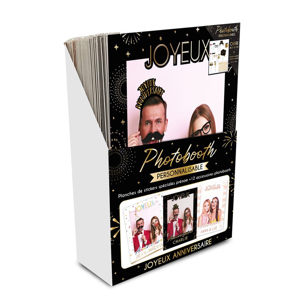Photobooth anniversaire 3mods /36pcs