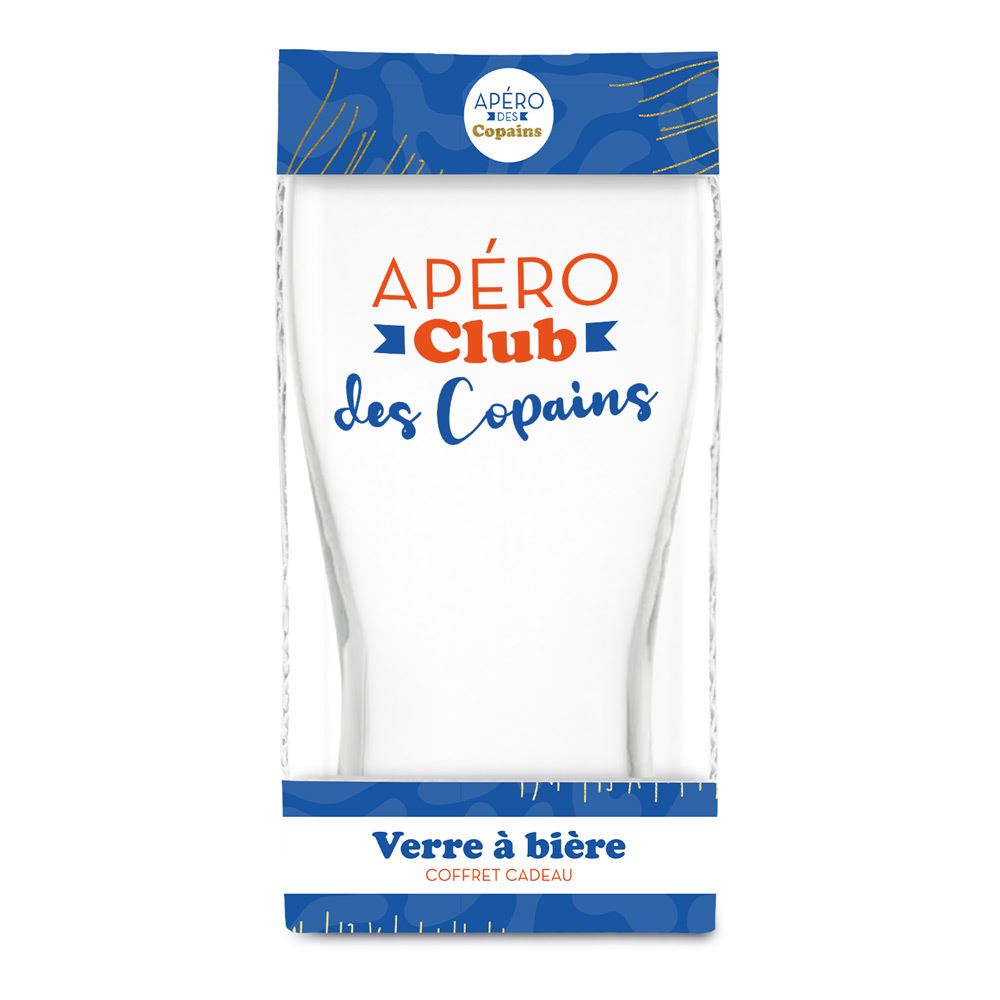 Coffret verre a biere apero des copains