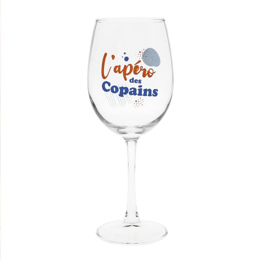 Coffret verre a vin apero des copains