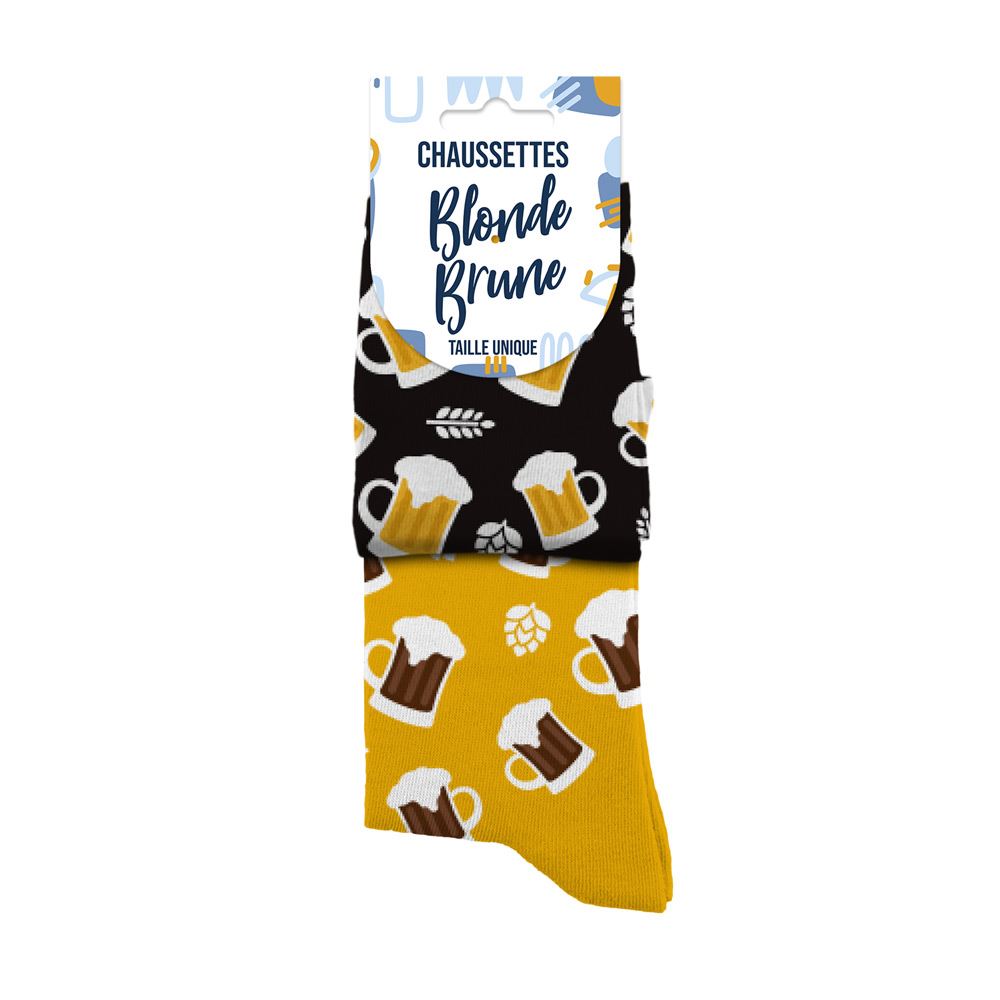 Chaussettes blonde/brune