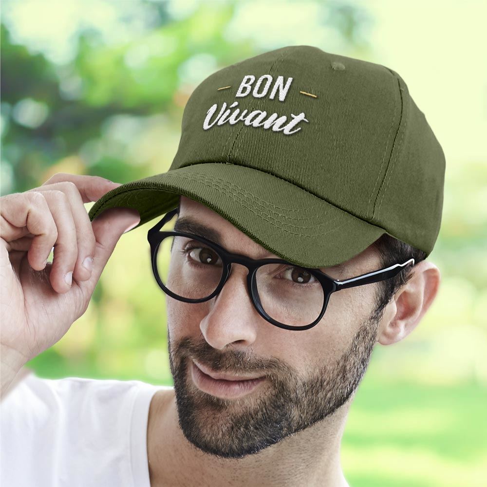 Casquette homme bon vivant