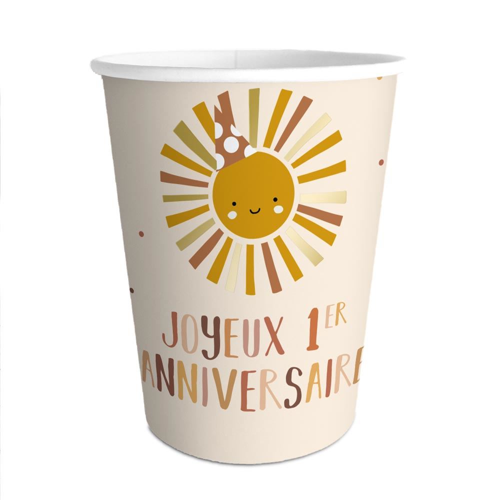 Gobelets 1er anniversaire