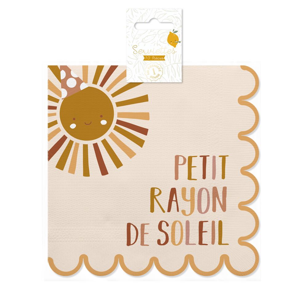 Serviettes 1er anniversaire