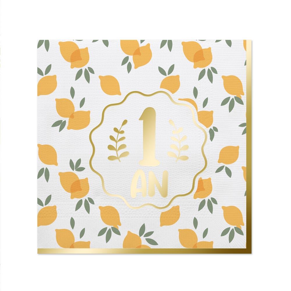 Serviettes 1an 1er anniversaire
