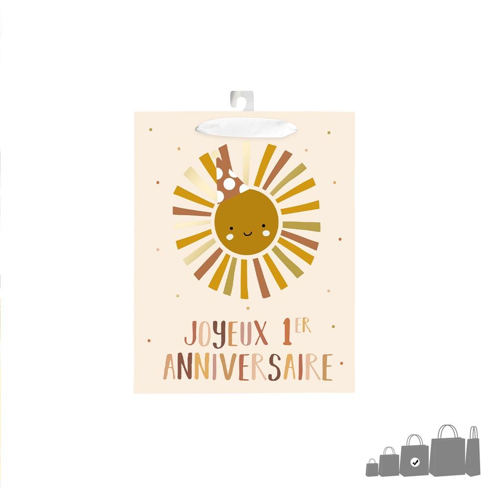Pochette cadeau 1er anniversaire mm