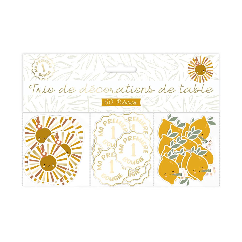 Trio decotable 1er anniversaire