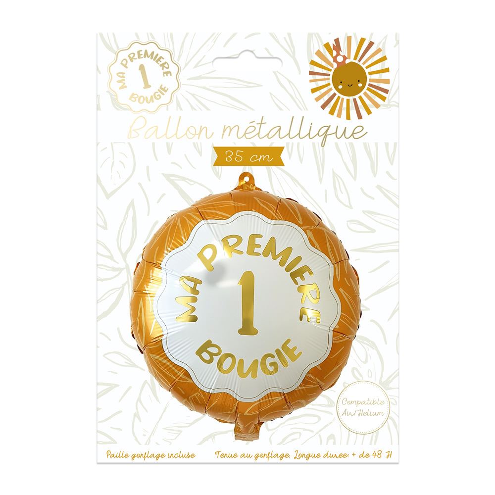 Ballon metal 1ere bougie