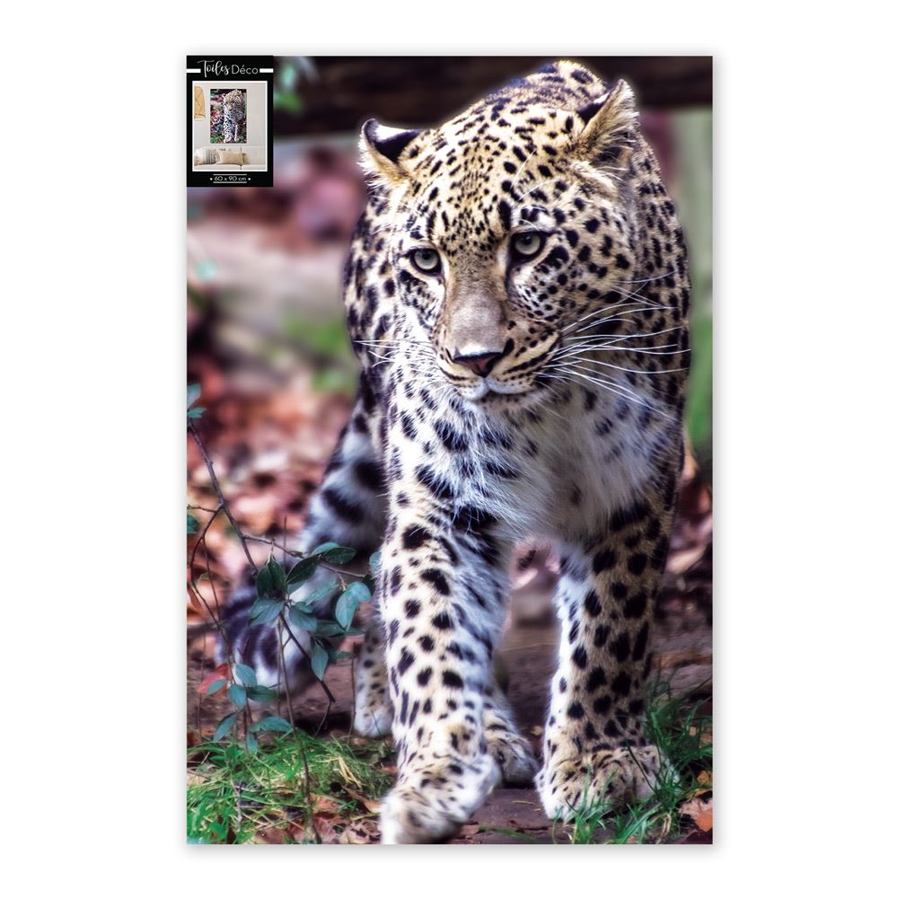 Toile leopard 60x90cm