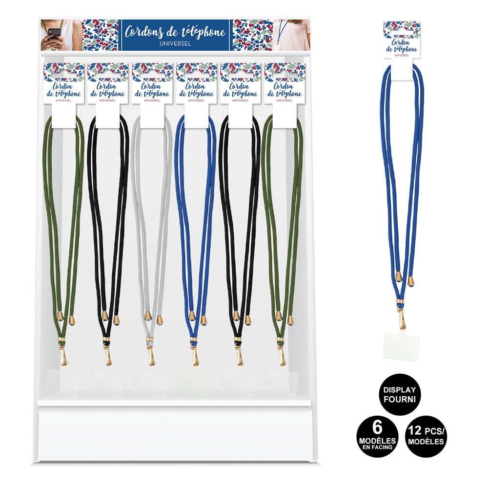 Cordon bijoux telephone 4mods /72pcs