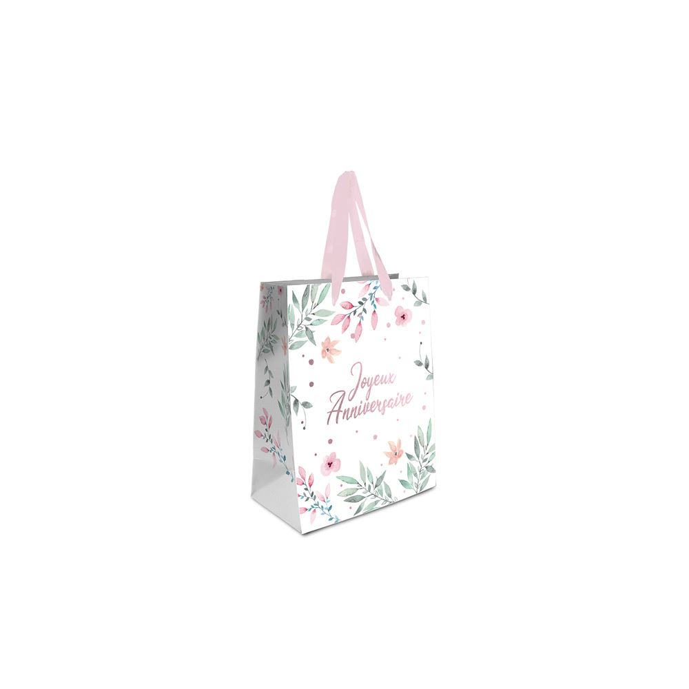 Pochette joyeux anniversaire fleurs tpm