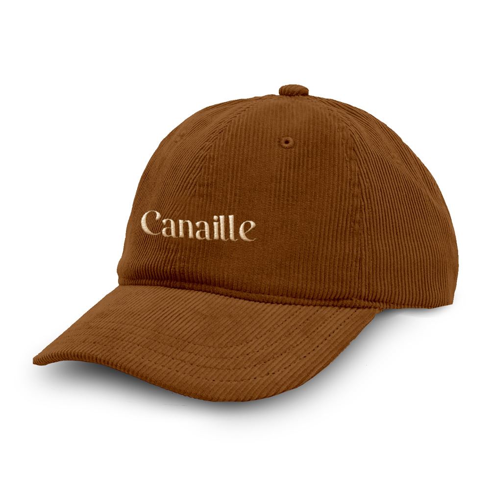 Casquette velours canaille