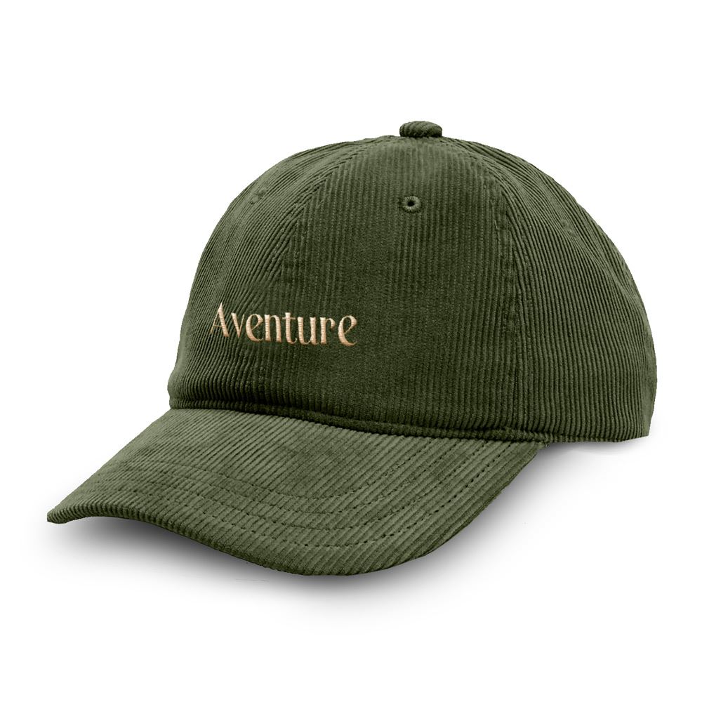 Casquette velours aventure