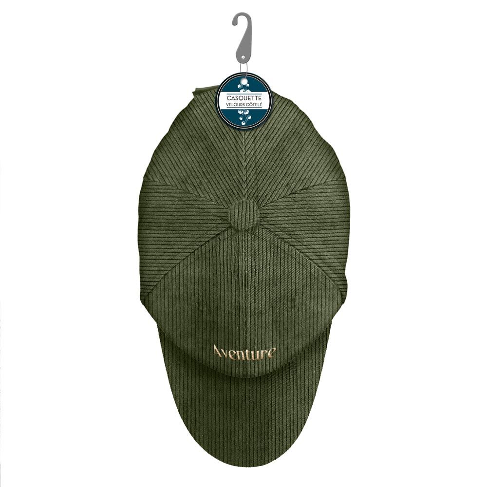 Casquette velours aventure