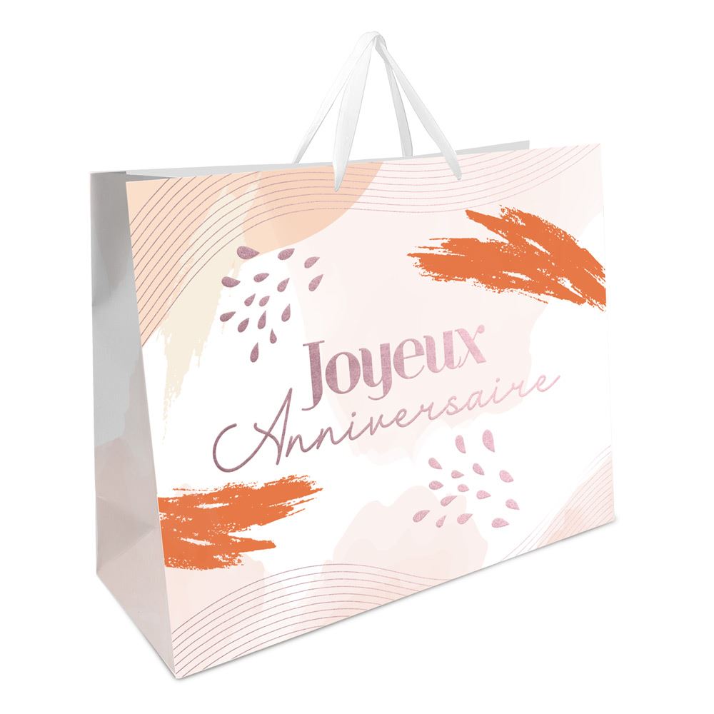 Pochette joyeux anniversaire blush hgm