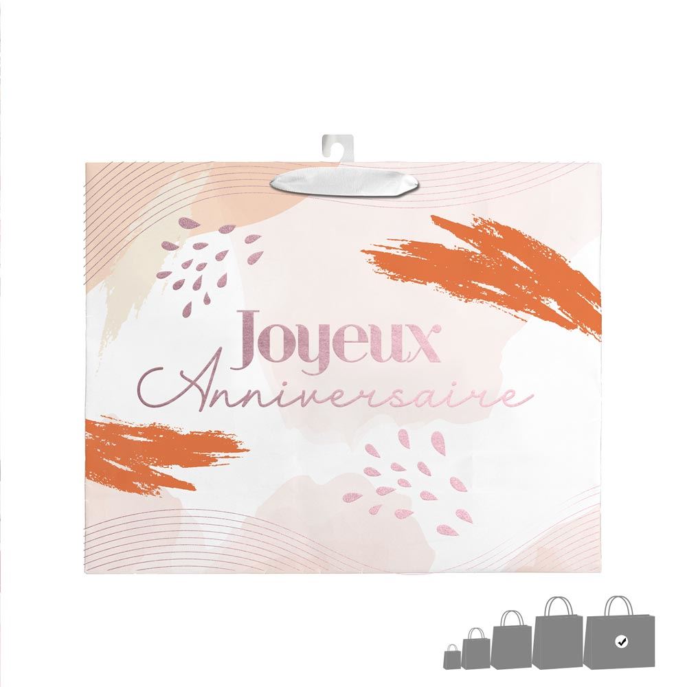 Pochette joyeux anniversaire blush hgm
