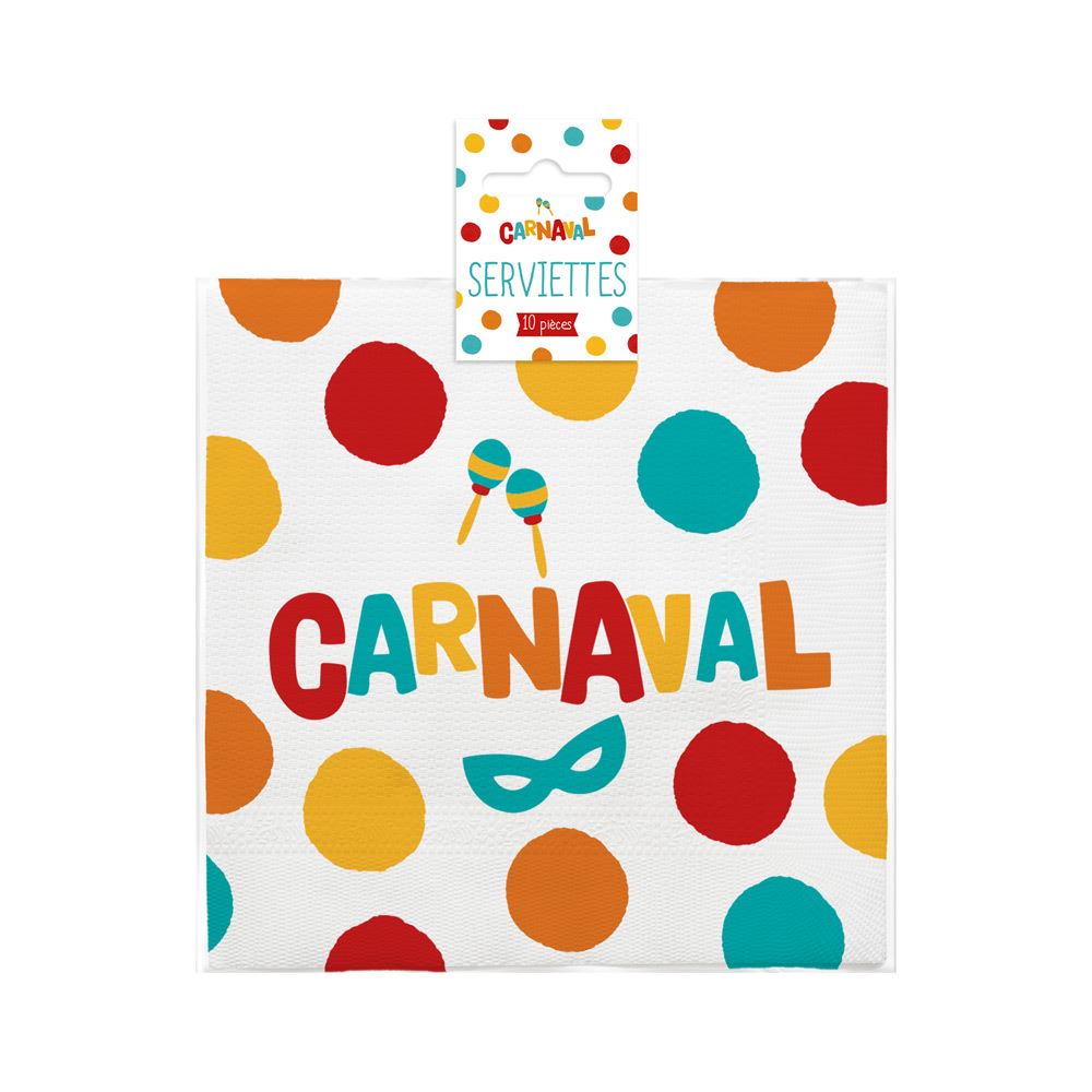 Serviettes 10pcs carnaval