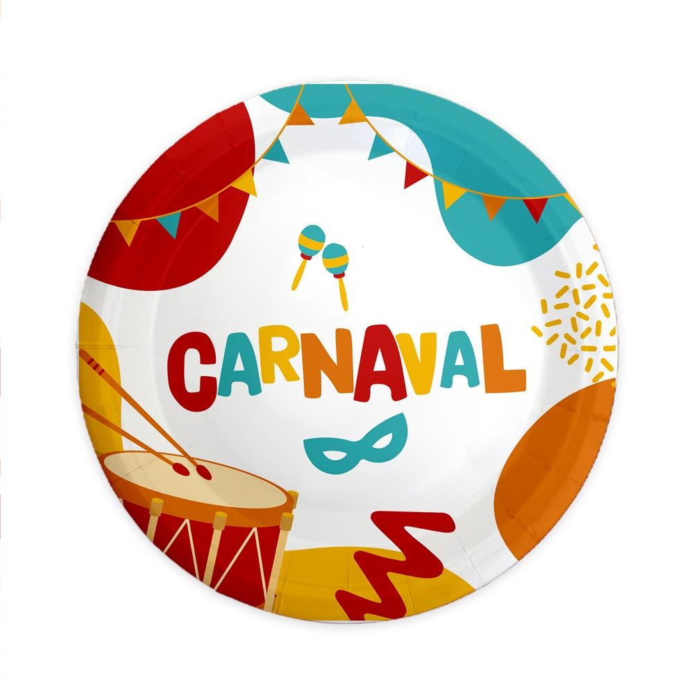 Assiettes 6pcs carnaval