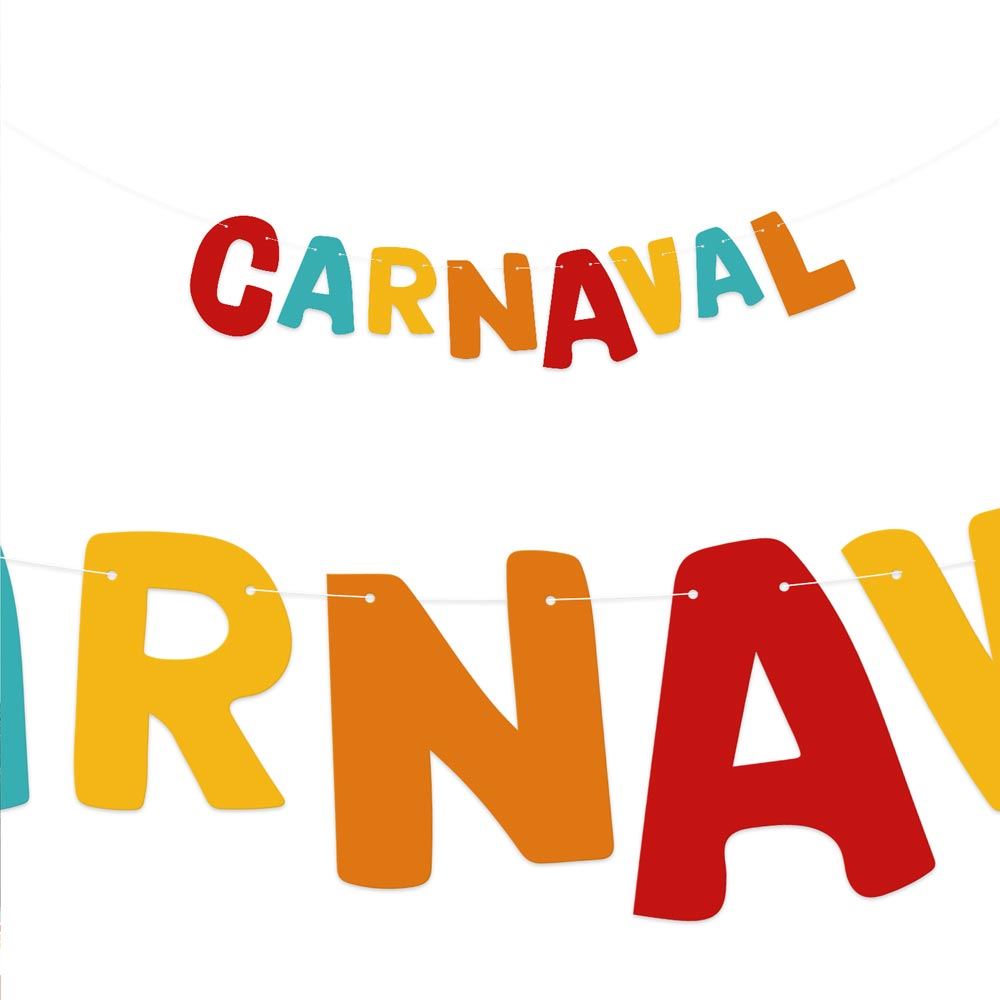 Guirlande lettres carnaval