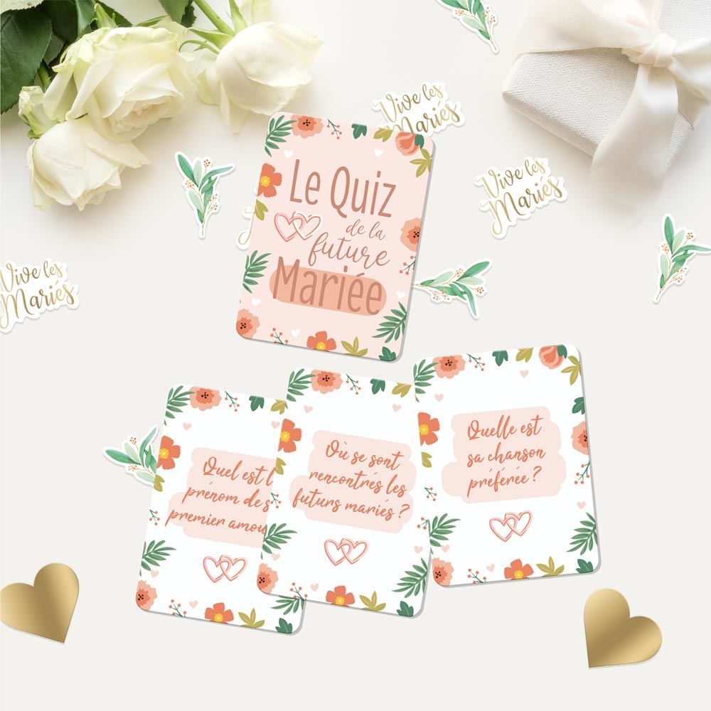 Jeu quiz de la mariee