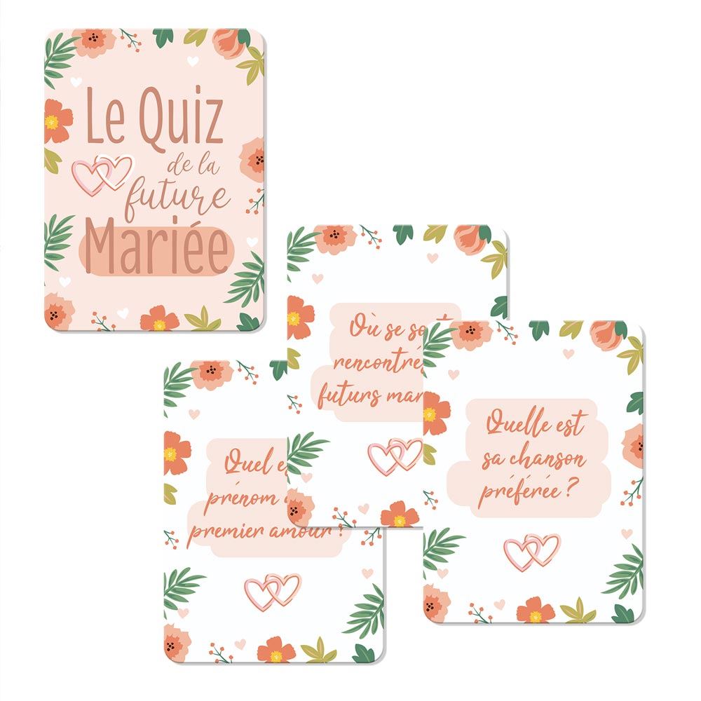 Jeu quiz de la mariee