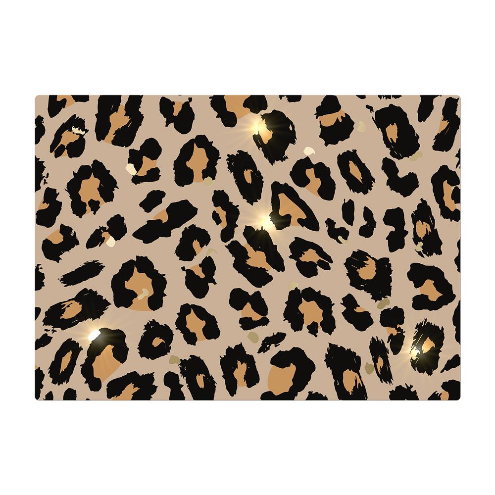 Set de table dore leopard beige
